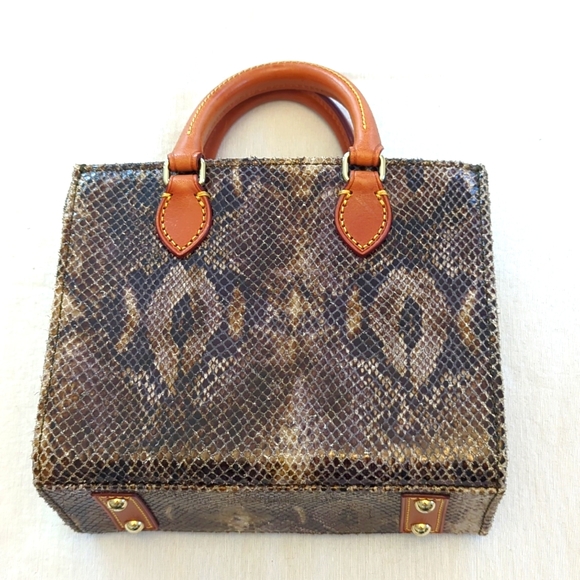 Dooney & Bourke Janine Mini Python Satchel - Picture 2 of 8